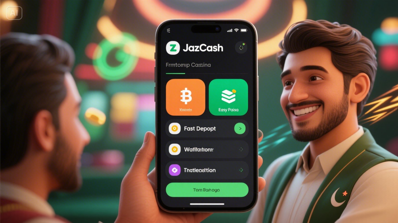 Jalla CasinoDeposit now and grab your 200% first deposit bonus instantly! Pakistani players can use JazzCash or Easypaisa to recharge quickly, play their favourite casino games, and withdraw winnings in PKR safely anytime.
